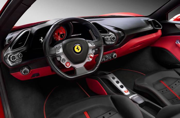 Ferrari 488 interior